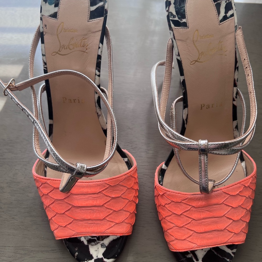 Christian Louboutin Python Summer Sandal